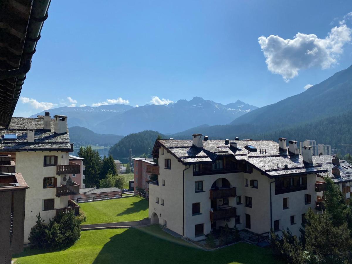 Bilocale Nuovo St. Moritz Chesa Arlas Bagian luar foto